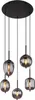Globo Lighting Hängeleuchte Metall schwarz, 6x E14 Produktbild-Vorschau 1