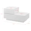 Nočný stolík s 2 zásuvkami Nočný stolík 38x70x35cm Komoda Náhľad obrázku produktu 2