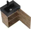 VBChome Badmöbel Set 45 cm Schwarz Matt Waschbecken mit Produktbild-Vorschau 2