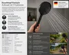 Duschkopf Exclusiv Anthrazit mit 3 Funktionen Produktbild-Vorschau 2