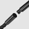 A close-up view of a black necklace clasp being connected. Podgląd zdjęcia produktu
