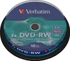 Verbatim DVDVER00072B, DVD-RW, Vreteno, 10 kusov, 4,7 GB Náhľad obrázku produktu 1