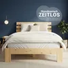 Homestyle4u manželská posteľ s matracom a lamelovým roštom Náhľad obrázku produktu 2