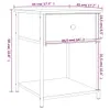 VidaXL 825847, Dąb, Żelazo, Drewno, 440 mm, 450 mm, 580 mm, Podgląd zdjęcia produktu 8