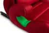 A close-up view of a red car seat with a green plastic part visible. Náhľad obrázku produktu