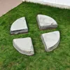 4 Untersetzer für Blumentopf | Grau-Weiß | 9cm x 9cm x 2cm Produktbild-Vorschau 3