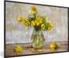 MuchoWow® Gerahmtes Poster Blumen - Gelb - Stilleben 90x60 Produktbild-Vorschau 1