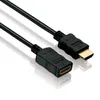 HDMI-Verlängerungskabel, HIGH SPEED with ETHERNET, 1 m Produktbild-Vorschau 2