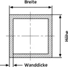 Aluminium Vierkantrohr [15 x 15 x 2 mm Länge: 1.000 mm] Produktbild-Vorschau 2