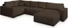 Masseno Ecksofa VELAMI L-S mit Schlaffunktion U-Form, Sofa Produktbild-Vorschau 2