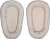 MamaLoes Babynest Velours Rippstoff Beige Wendemöglichkeit Produktbild-Vorschau 1