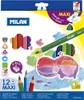 Milan Schachtel 12 Maxi Dreieckige Buntstifte + Spitzer Produktbild-Vorschau 1