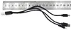 Multi-USB-Kabel, Universal-Ladekabel kurz 20 cm 3-in-1 Produktbild-Vorschau 2