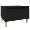 vidaXL Table d'appoint noire 50x46x35 cm Bois composite Voir les images du produit 1