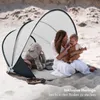 DERYAN s Pop-Up-Strandzelt XXL - Anti-UV 50+ - Silber Produktbild-Vorschau 8