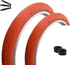 maxxi4you 2 x Fahrradreifen HY-145 in Rot 47-355 (18" x Produktbild-Vorschau 1