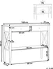 BELIANI Konzolový stolek bílý MDF 100 x 35 cm 2 zásuvky Náhled obrázku produktu 6