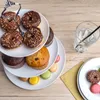 Intirilife Présentoir à gâteaux en porcelaine 3 étages - Voir les images du produit 6