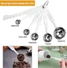 10 teiliges Messbecher und Löffel Set, Edelstahl Messbecher Produktbild-Vorschau 5