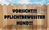 vianmo Blechschild 20x30 cm Vorsicht pflichtbewusster Hund Produktbild-Vorschau 1