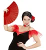 Spanischer Flamenco Fächer Roter Handfächer rot Produktbild-Vorschau 2