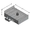 A 3D diagram of a bed with dimensions and weight capacity indicated. Produktbild-Vorschau
