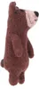 A felt bear figurine shown from the side. Produktbild-Vorschau