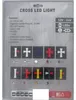 LED-Leuchtkreuz, blau, 84 LEDs, 12–24 V, 245 x 200 mm Produktbild-Vorschau 4