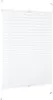 A white pleated blind is shown hanging against a white background. Produktbild-Vorschau