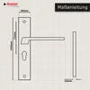 Domino Türgriff 72 PZ Drückergarnitur für Zimmertür, Produktbild-Vorschau 5