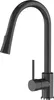 A black kitchen faucet with a pull-out spray. Náhled obrázku produktu