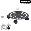 WAGNER Pflanzenroller FLOWER Ø 29 x 6,5 cm, außen & innen, Produktbild-Vorschau 2