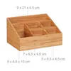 Relaxdays Schreibtisch Organizer, 6 Fächer für Stifte, Produktbild-Vorschau 5