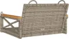 vidaXL Závěsné křeslo Grey 63x62x40 cm Poly ratan Náhled obrázku produktu 6