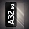 A transparent screen protector is shown next to a smartphone displaying text. Produktbild-Vorschau