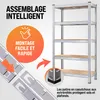 MONZANA® 2x Étagères charge lourde 5 niveaux 180x90x60cm Voir les images du produit 4