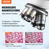VEVOR Trinokulární mikroskop 10X, 25X, 2X pomocný objektiv Náhled obrázku produktu 2