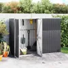 vidaXL Abri de jardin anthracite 225x89x161 cm Acier Voir les images du produit 2
