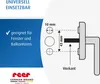 reer 70060, Detský zámok na okno, 3 kusov, Biela, Plast, Náhľad obrázku produktu 8