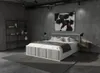 Bett mit Lattenrost Jugendbett Doppelbett hellgrau-weiß 120 Produktbild-Vorschau 17