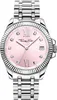 Damenuhr, Edelstahlband Pink Produktbild-Vorschau 1