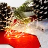 LED svetelná reťaz, strieborný drôt, 80 LED, teplá biela, Náhľad obrázku produktu 6