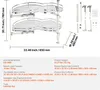A diagram and specification sheet for a kitchen blind corner organizer. Anteprima dell’immagine prodotto