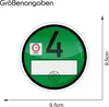 1x Haftfolie Euro 4 Plakette grün Umweltplakette Produktbild-Vorschau 2