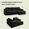 VASAGLE Modulares Sofa, Ecksofa mit Liege rechts, 242 cm Produktbild-Vorschau 9