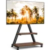 TVON Brauner TV-Ständer Rollbarer TV-Ständer, geeignet für Produktbild-Vorschau 1