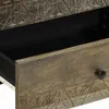 vidaXL Nachttisch Hellgrau 50x33x60 cm Massivholz Mango Produktbild-Vorschau 6