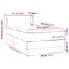 The Living Store Boxspringbett mit Matratze Taupe 90x200 cm Produktbild-Vorschau 6