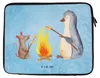 Mr. & Mrs. Panda Laptophülle Pinguin Lagerfeuer 33 x 42 cm Produktbild-Vorschau 1