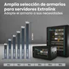 Extralink Armario Rack Mural 19" 9U 600x600 mm Negro Vista previa de la imagen del producto 6